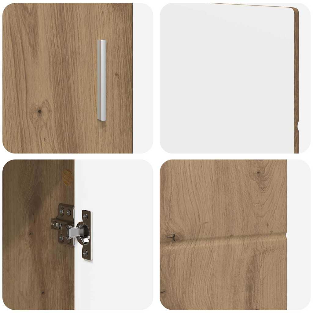 Dressoir met plank FLORIN Artisan Eiken 88,5 x 30,5 x 55,5 cm is nu te koop bij PeponiXL, paradijselijk wonen!