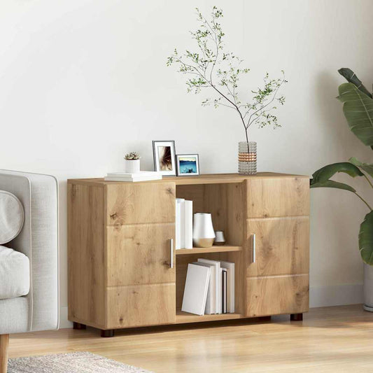 Dressoir met plank FLORIN Artisan Eiken 88,5 x 30,5 x 55,5 cm is nu te koop bij PeponiXL, paradijselijk wonen!