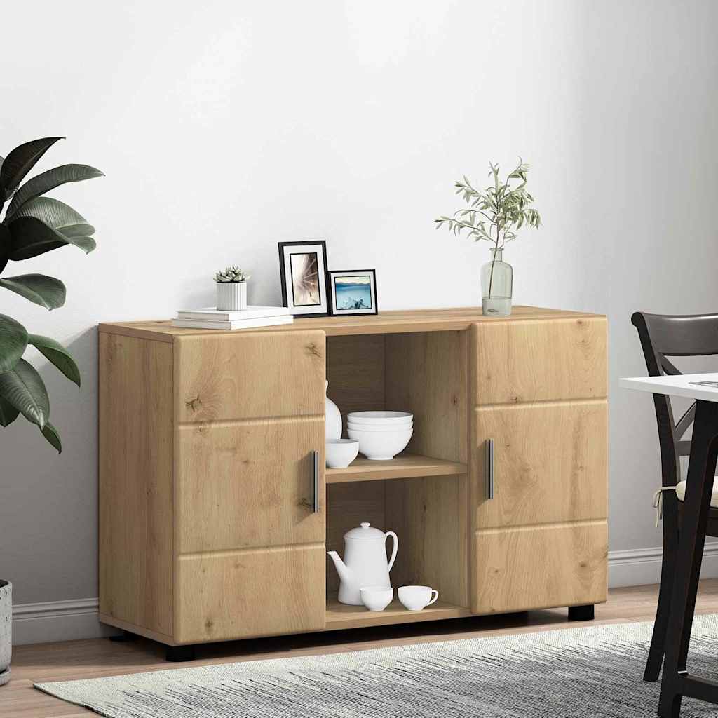 Dressoir met plank FLORIN Artisan Eiken 88,5 x 30,5 x 55,5 cm is nu te koop bij PeponiXL, paradijselijk wonen!
