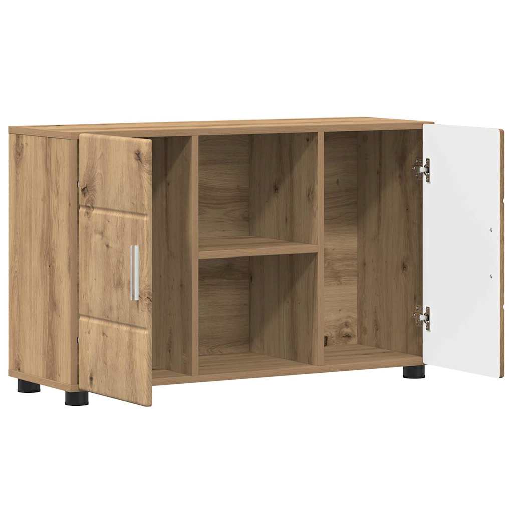 Dressoir met plank FLORIN Artisan Eiken 88,5 x 30,5 x 55,5 cm is nu te koop bij PeponiXL, paradijselijk wonen!