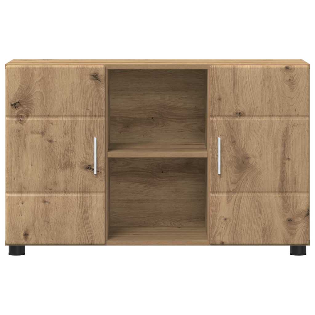 Dressoir met plank FLORIN Artisan Eiken 88,5 x 30,5 x 55,5 cm is nu te koop bij PeponiXL, paradijselijk wonen!