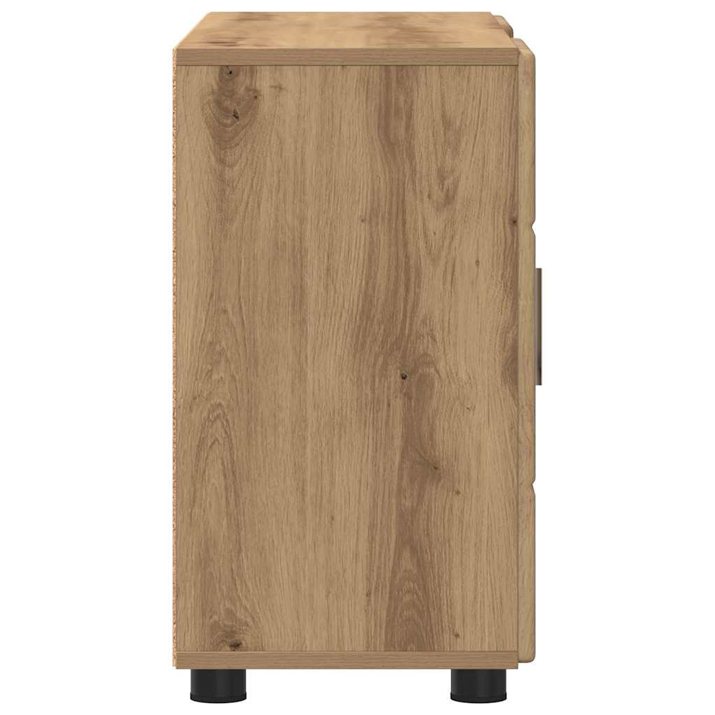Dressoir met plank FLORIN Artisan Eiken 88,5 x 30,5 x 55,5 cm is nu te koop bij PeponiXL, paradijselijk wonen!