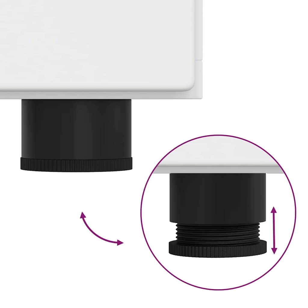 Houten Kast met opslag Wit 88,5 x 30,5 x 73 cm Bewerkt hout is nu te koop bij PeponiXL, paradijselijk wonen!