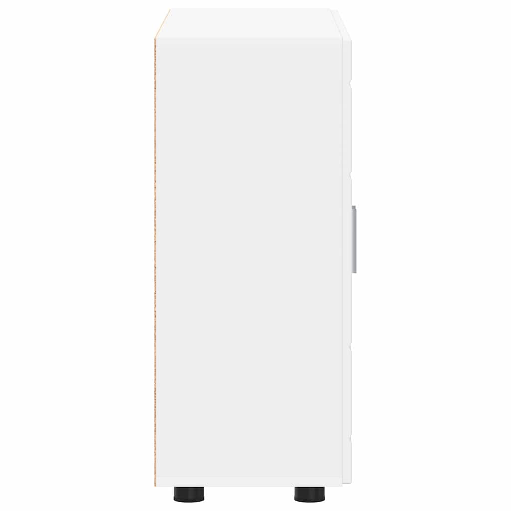 Houten Kast met opslag Wit 88,5 x 30,5 x 73 cm Bewerkt hout is nu te koop bij PeponiXL, paradijselijk wonen!