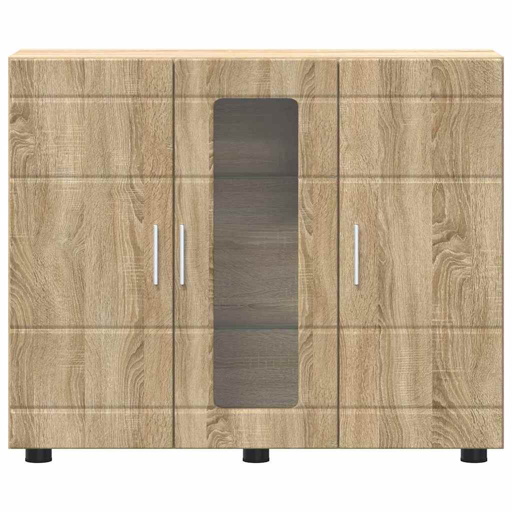 Houten Kast Sonoma Eiken 88,5 x 30,5 x 73 cm Bewerkt hout is nu te koop bij PeponiXL, paradijselijk wonen!