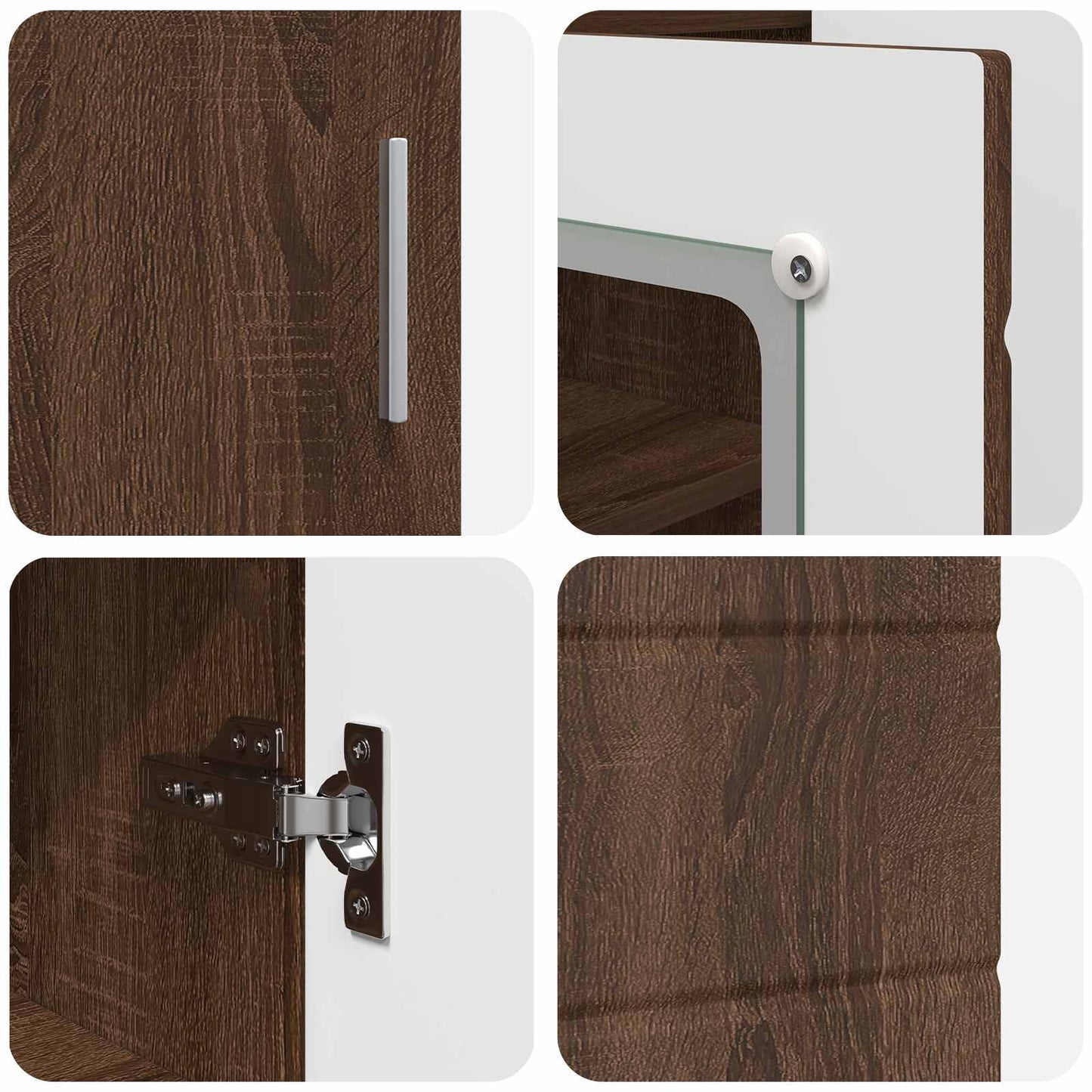 Houten Kast Bruin Eiken Bewerkt hout is nu te koop bij PeponiXL, paradijselijk wonen!
