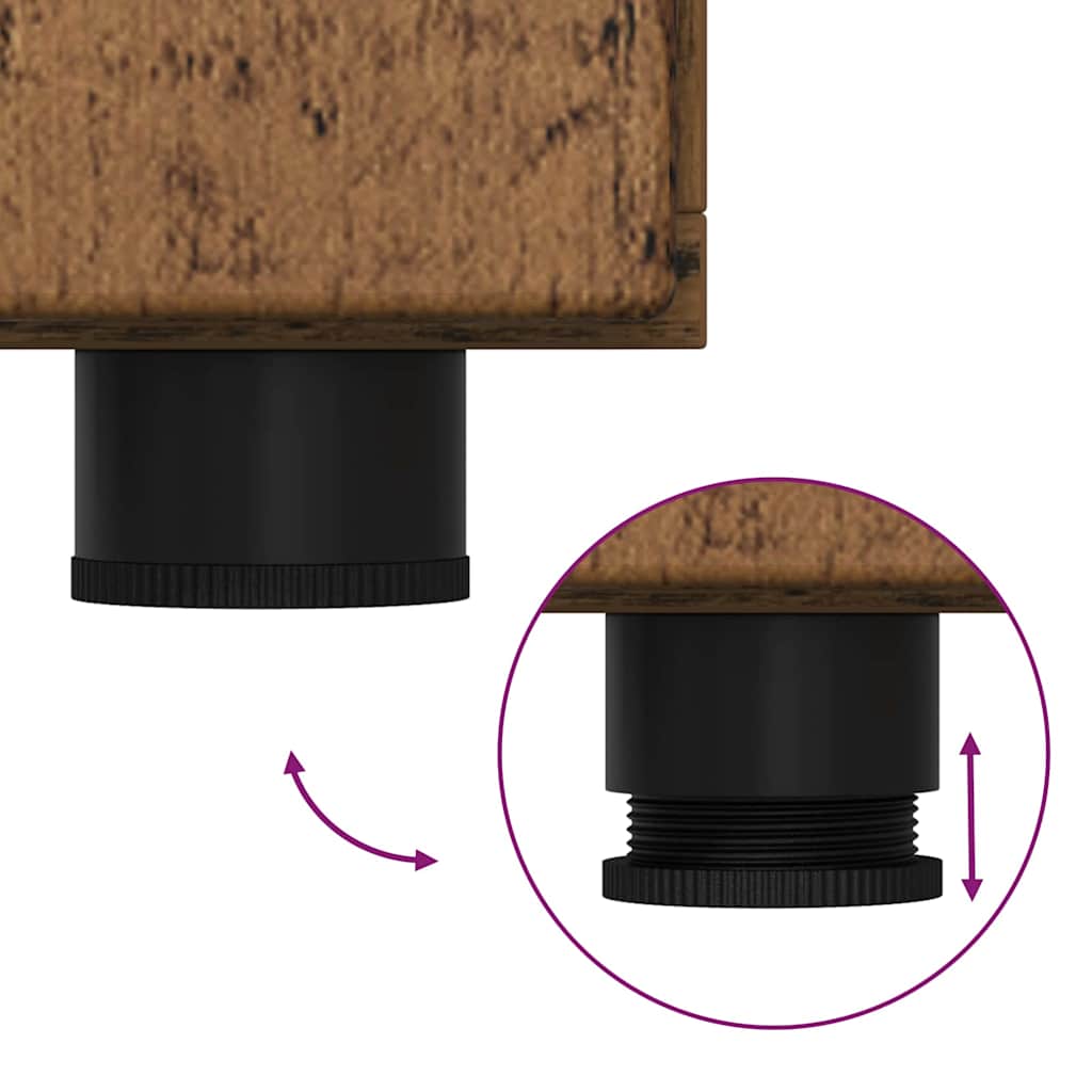 Houten Kast met opslag Oudhout 88,5 x 30,5 x 73 cm Bewerkt hout is nu te koop bij PeponiXL, paradijselijk wonen!