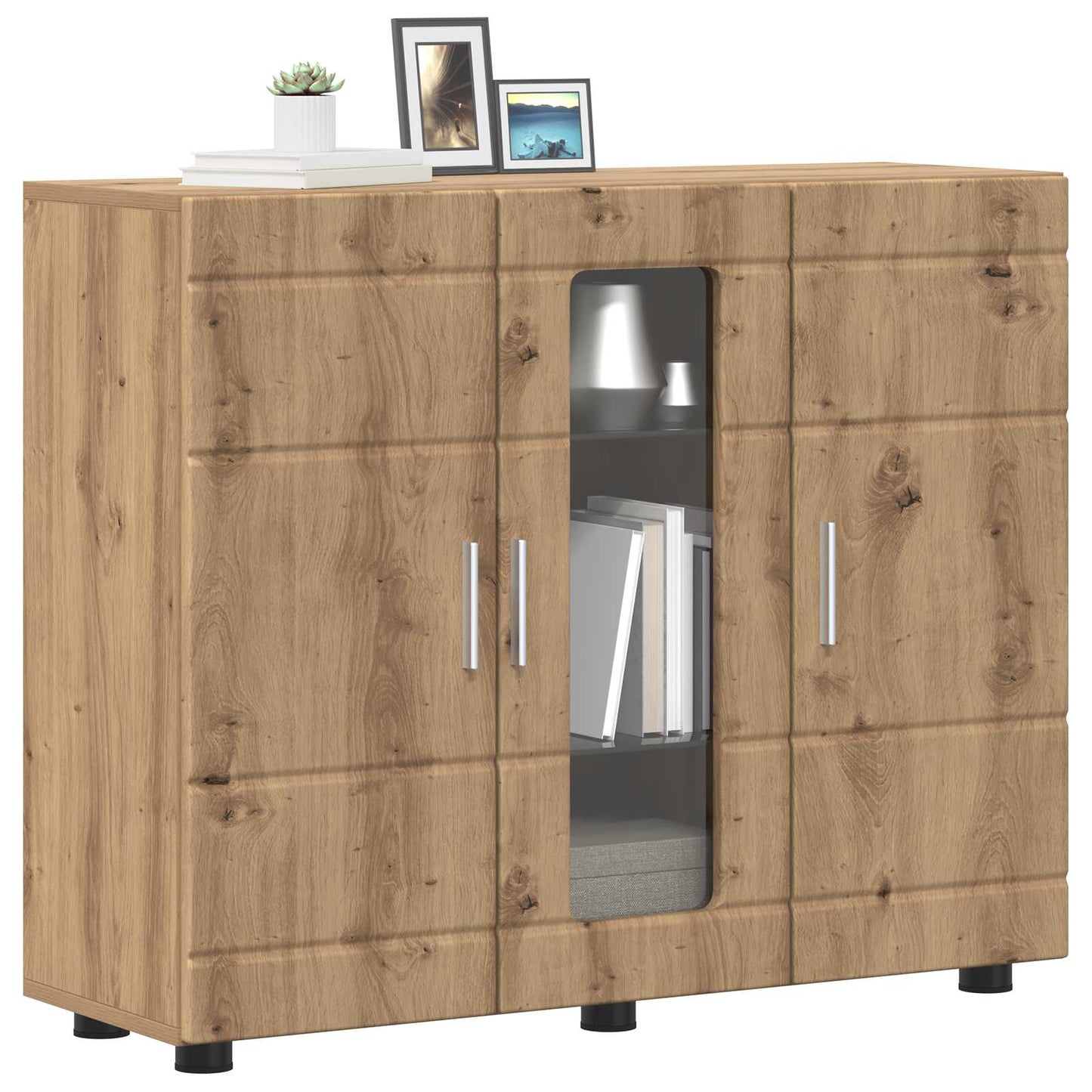 Houten Kast Artisan Eiken 88,5 x 30,5 x 73 cm Bewerkt hout is nu te koop bij PeponiXL, paradijselijk wonen!
