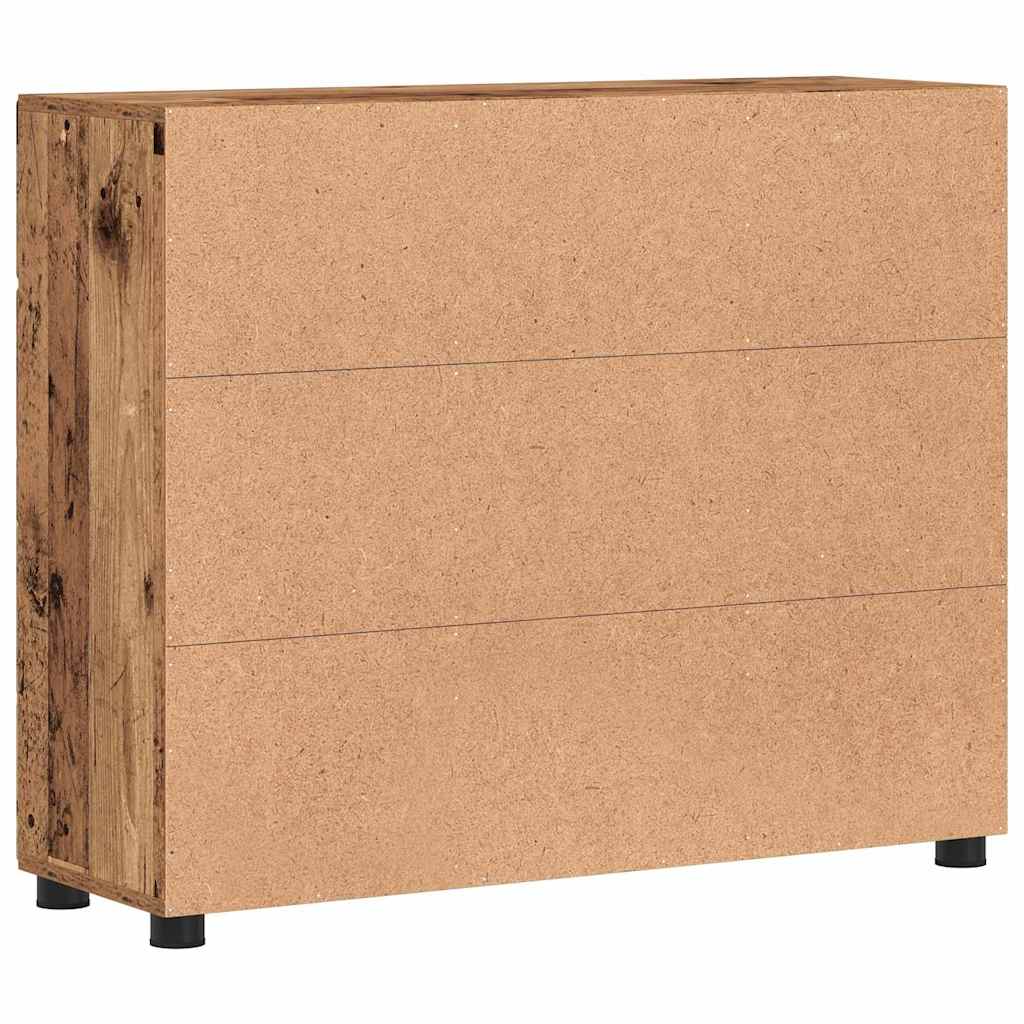 Dressoir FLORIN Oudhout 88,5 x 30,5 x 73 cm Bewerkt hout is nu te koop bij PeponiXL, paradijselijk wonen!