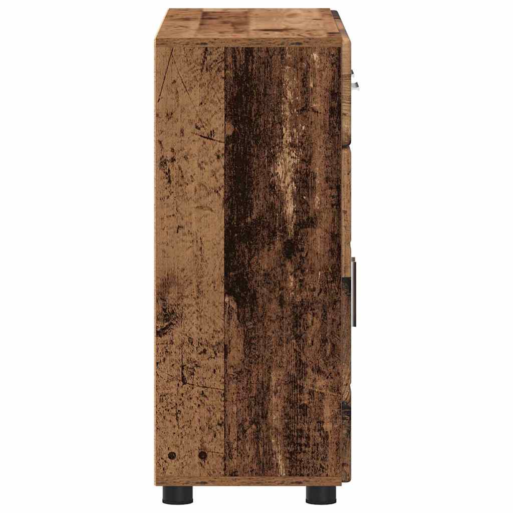 Dressoir FLORIN Oudhout 88,5 x 30,5 x 73 cm Bewerkt hout is nu te koop bij PeponiXL, paradijselijk wonen!