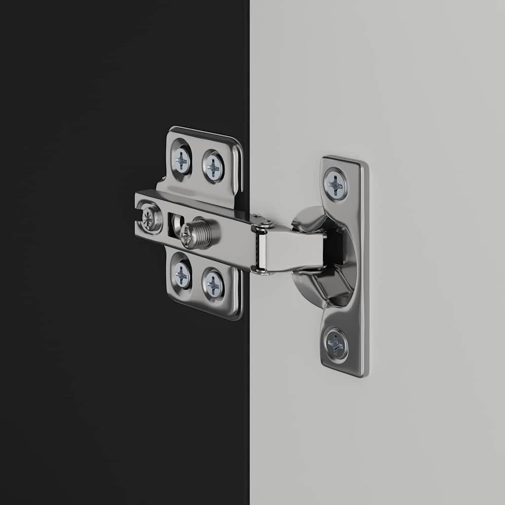 Badkamerkastenset TULUM Zwart 60 x 34 x 63 cm Bewerkt hout is nu te koop bij PeponiXL, paradijselijk wonen!