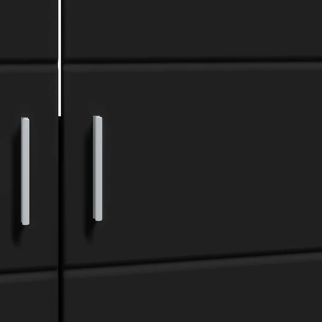 Badkamerkastenset TULUM Zwart 60 x 34 x 63 cm Bewerkt hout is nu te koop bij PeponiXL, paradijselijk wonen!