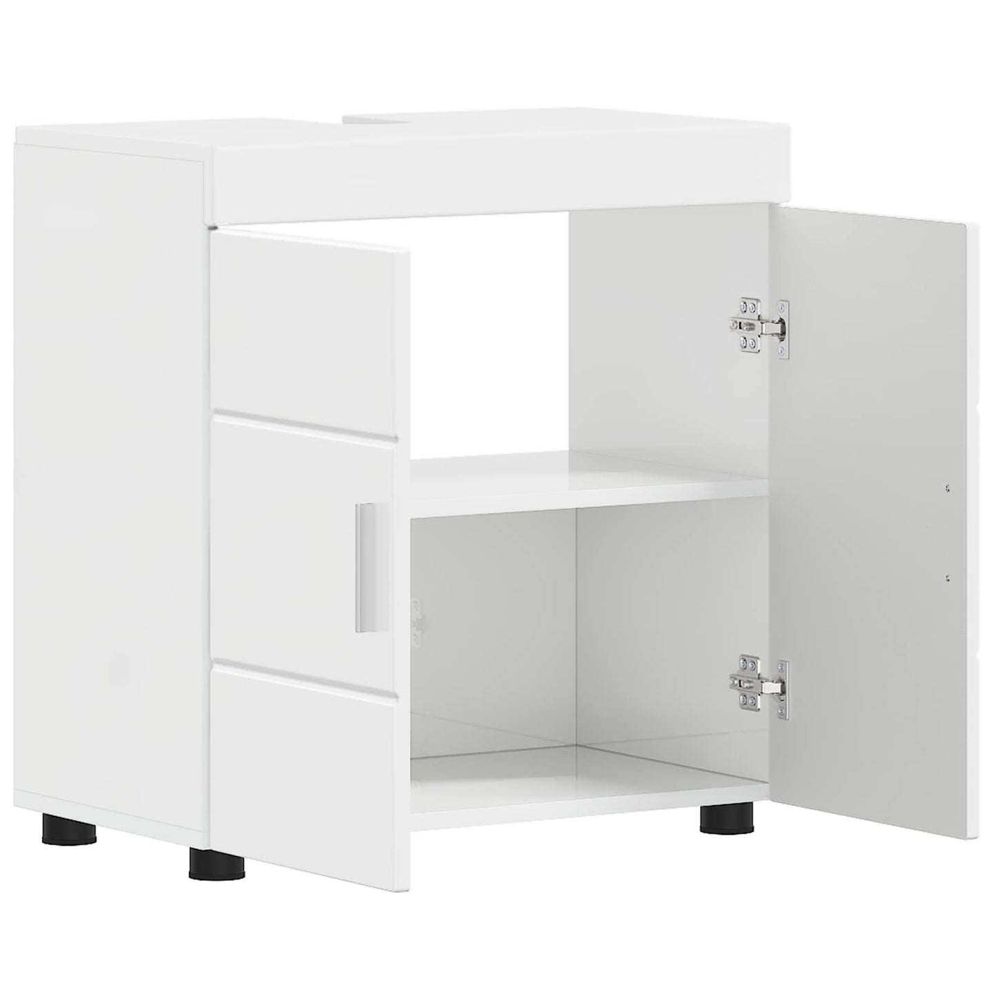 Badkamerkastenset TULUM Hoogglans wit 60 x 34 x 63 cm is nu te koop bij PeponiXL, paradijselijk wonen!