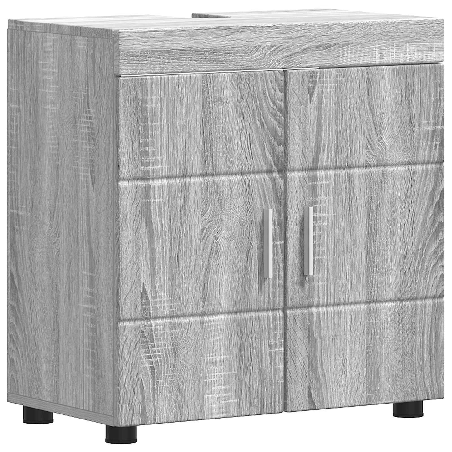 Badkamerkastenset met opslag TULUM Grijs Sonoma 60 x 34 x 63 cm is nu te koop bij PeponiXL, paradijselijk wonen!
