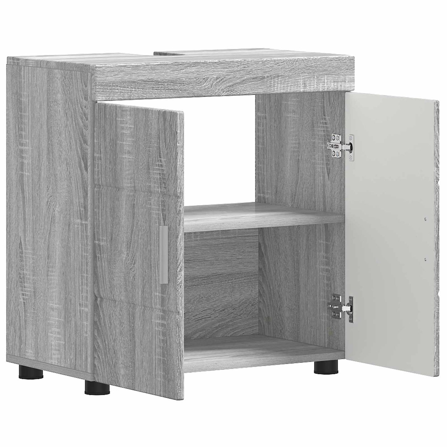 Badkamerkastenset met opslag TULUM Grijs Sonoma 60 x 34 x 63 cm is nu te koop bij PeponiXL, paradijselijk wonen!