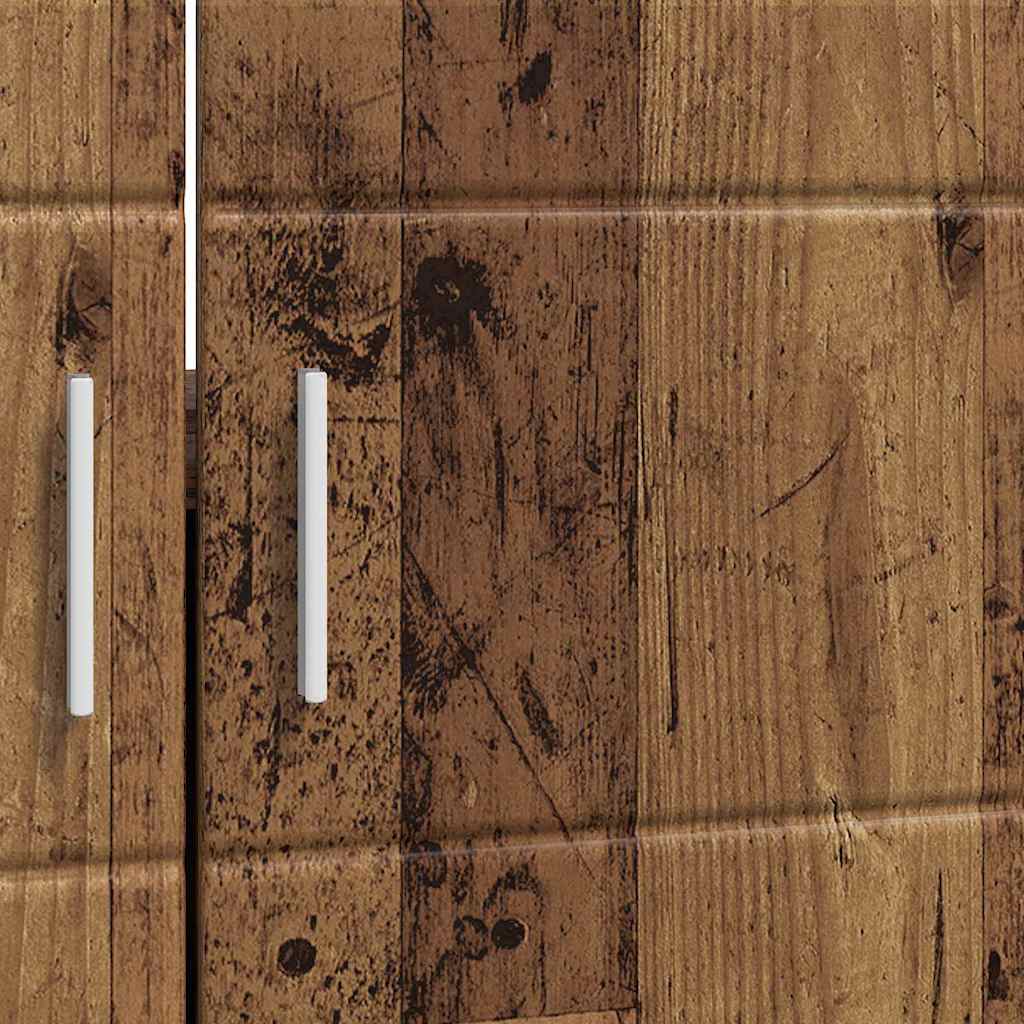 Badkamerkastenset TULUM Oudhout 60 x 34 x 63 cm Bewerkt hout is nu te koop bij PeponiXL, paradijselijk wonen!