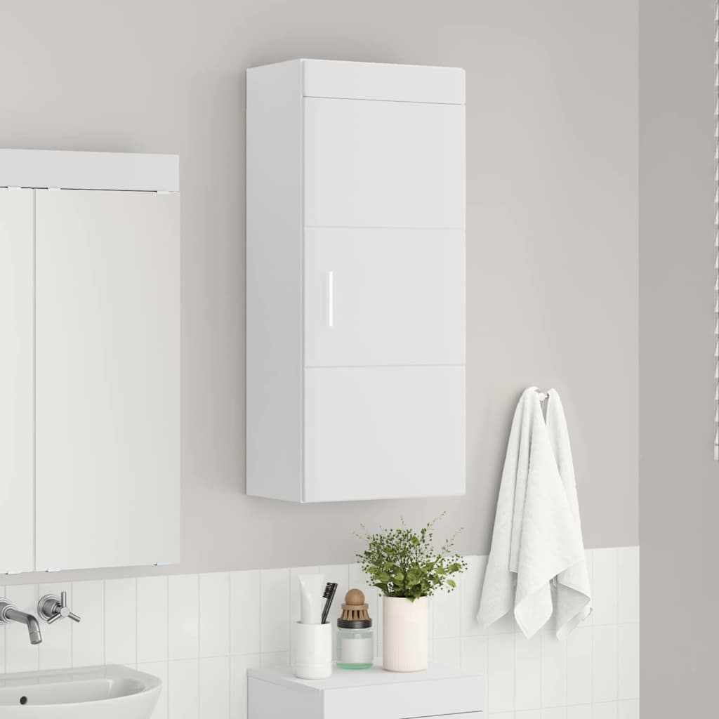 Badkamer wandkast TULUM Wit 37 x 24,5 x 86 cm Bewerkt hout is nu te koop bij PeponiXL, paradijselijk wonen!