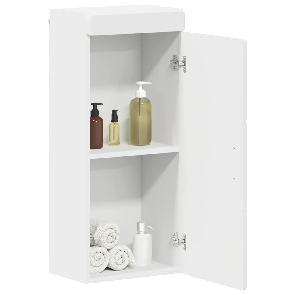 Badkamer wandkast TULUM Wit 37 x 24,5 x 86 cm Bewerkt hout is nu te koop bij PeponiXL, paradijselijk wonen!