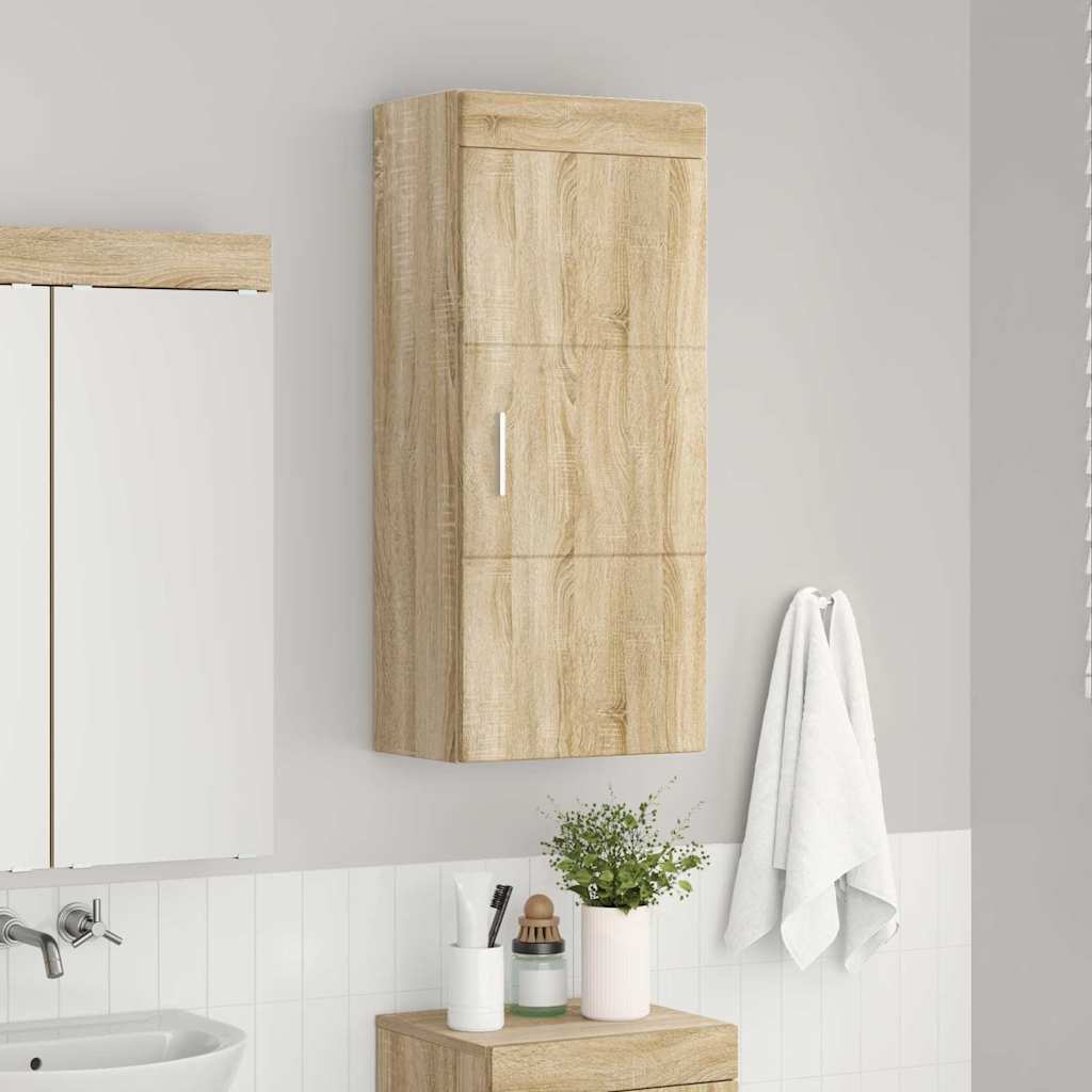 Badkamer wandkast TULUM Sonoma Eiken 37 x 24,5 x 86 cm is nu te koop bij PeponiXL, paradijselijk wonen!