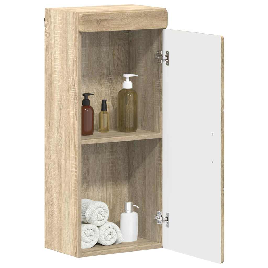 Badkamer wandkast TULUM Sonoma Eiken 37 x 24,5 x 86 cm is nu te koop bij PeponiXL, paradijselijk wonen!