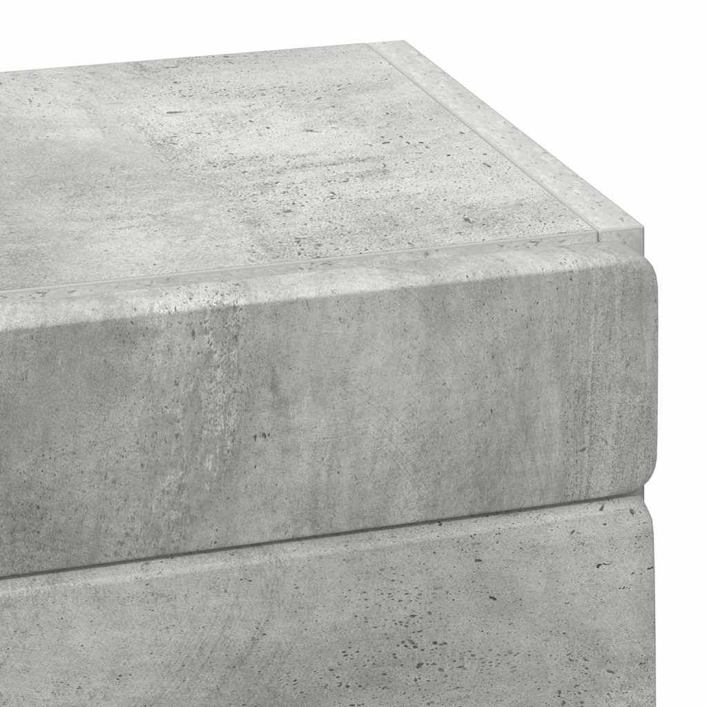 Badkamer wandkast met plank TULUM Beton Grijs 37 x 24,5 x 86 cm is nu te koop bij PeponiXL, paradijselijk wonen!