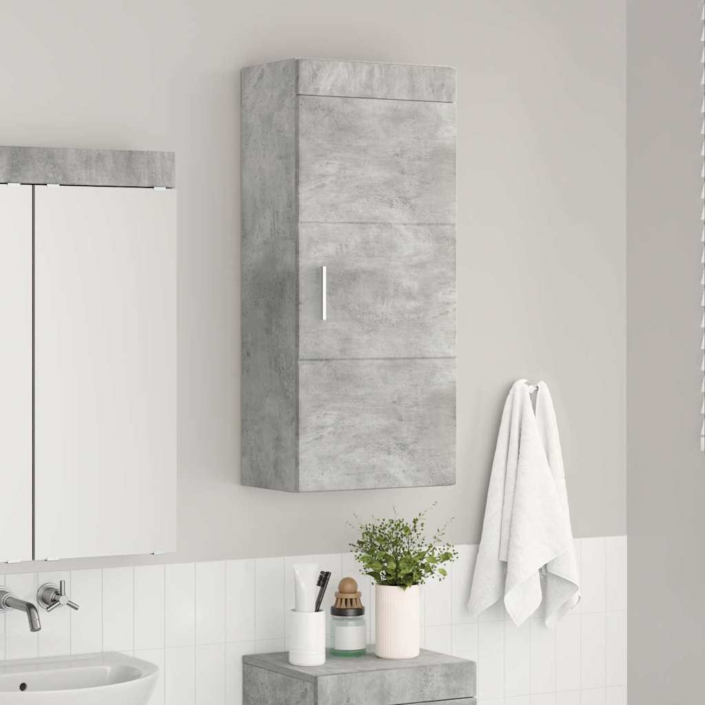 Badkamer wandkast met plank TULUM Beton Grijs 37 x 24,5 x 86 cm is nu te koop bij PeponiXL, paradijselijk wonen!