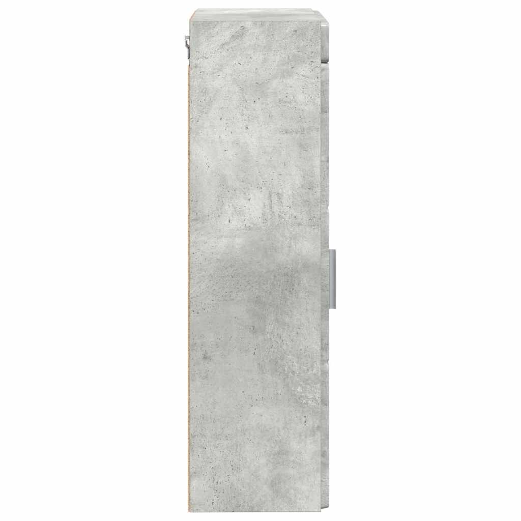 Badkamer wandkast met plank TULUM Beton Grijs 37 x 24,5 x 86 cm is nu te koop bij PeponiXL, paradijselijk wonen!