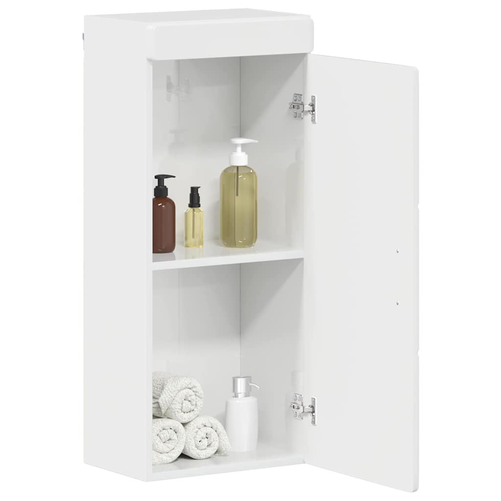 Badkamer wandkast TULUM Hoogglans wit 37 x 24,5 x 86 cm is nu te koop bij PeponiXL, paradijselijk wonen!