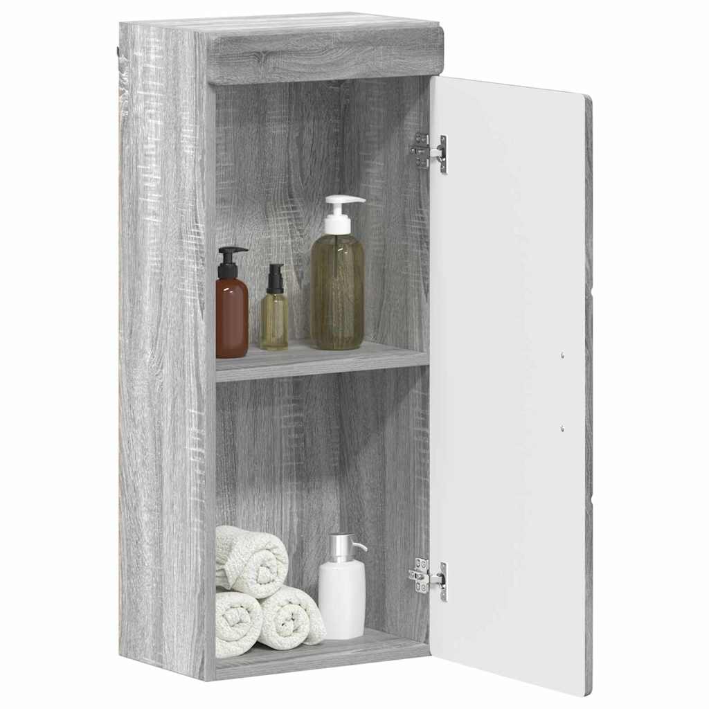 Badkamer wandkast TULUM Grijs Sonoma 37 x 24,5 x 86 cm is nu te koop bij PeponiXL, paradijselijk wonen!