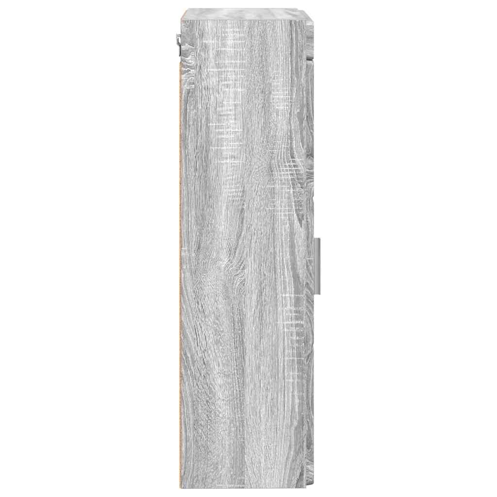 Badkamer wandkast TULUM Grijs Sonoma 37 x 24,5 x 86 cm is nu te koop bij PeponiXL, paradijselijk wonen!