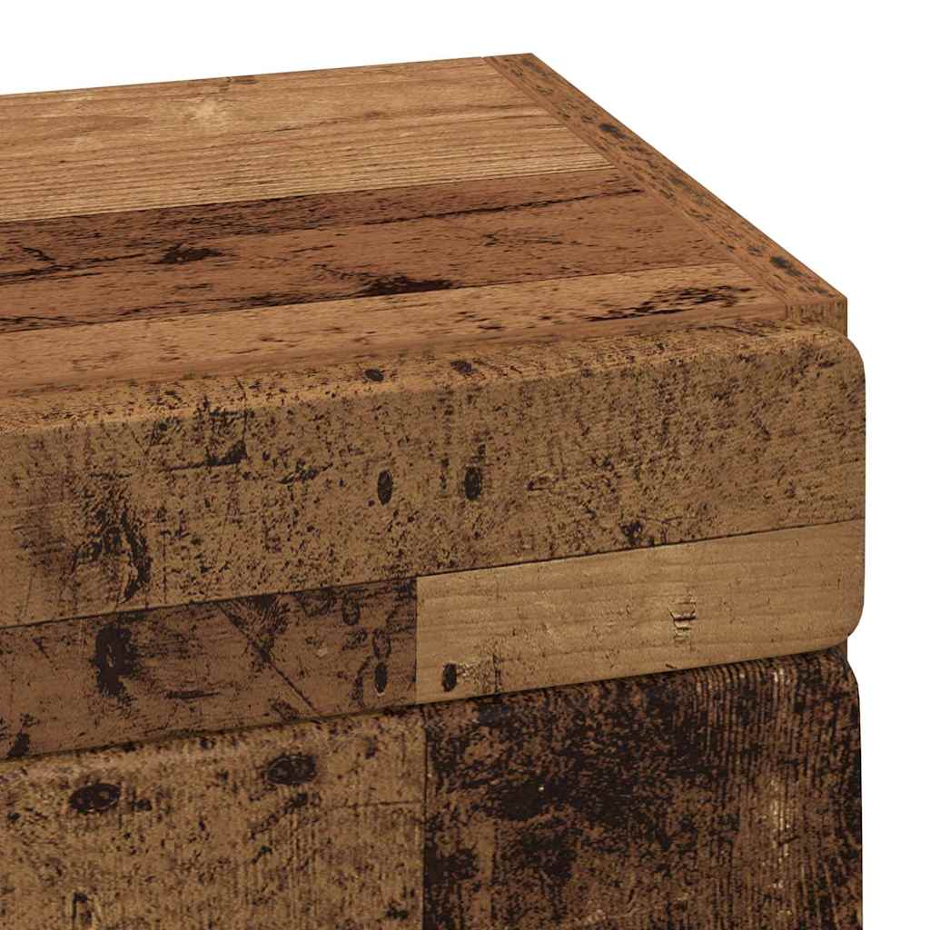 Badkamer wandkast TULUM Oudhout 37 x 24,5 x 86 cm Bewerkt hout is nu te koop bij PeponiXL, paradijselijk wonen!
