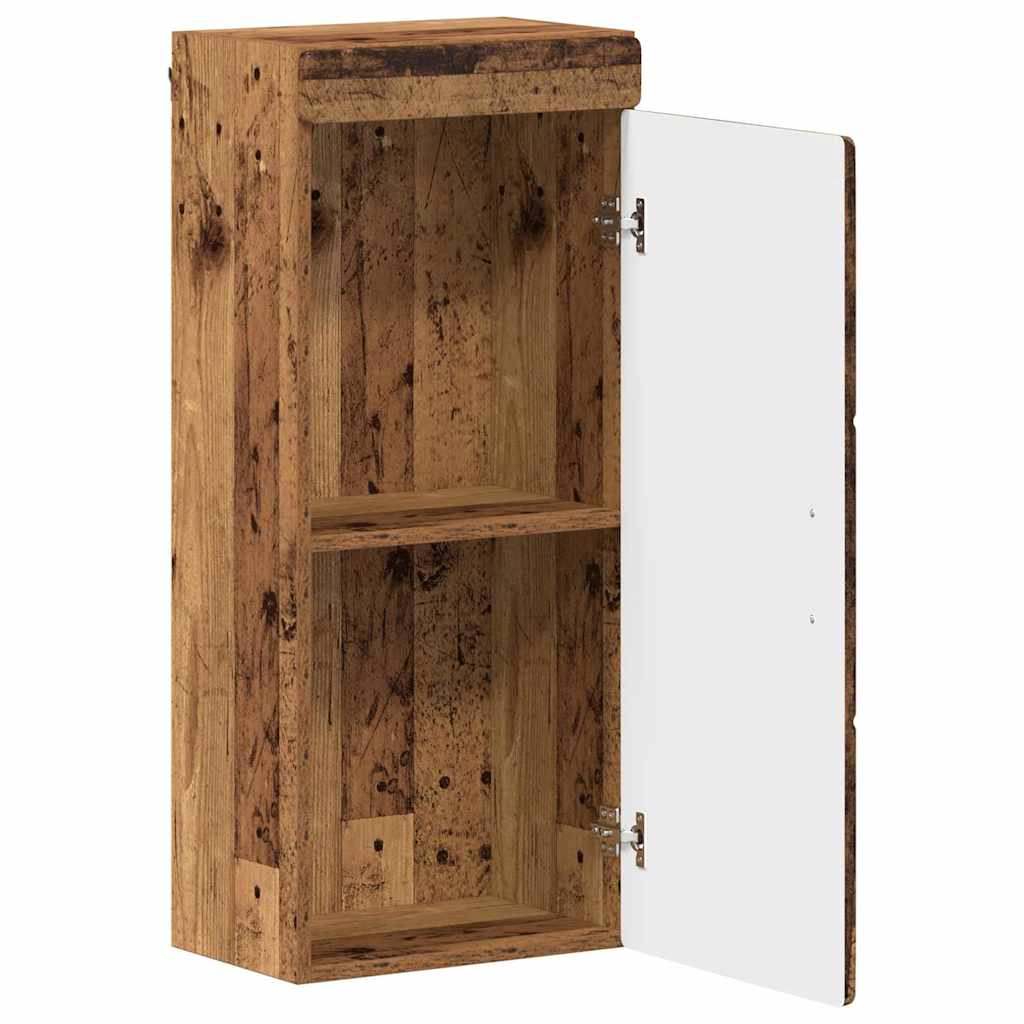 Badkamer wandkast TULUM Oudhout 37 x 24,5 x 86 cm Bewerkt hout is nu te koop bij PeponiXL, paradijselijk wonen!