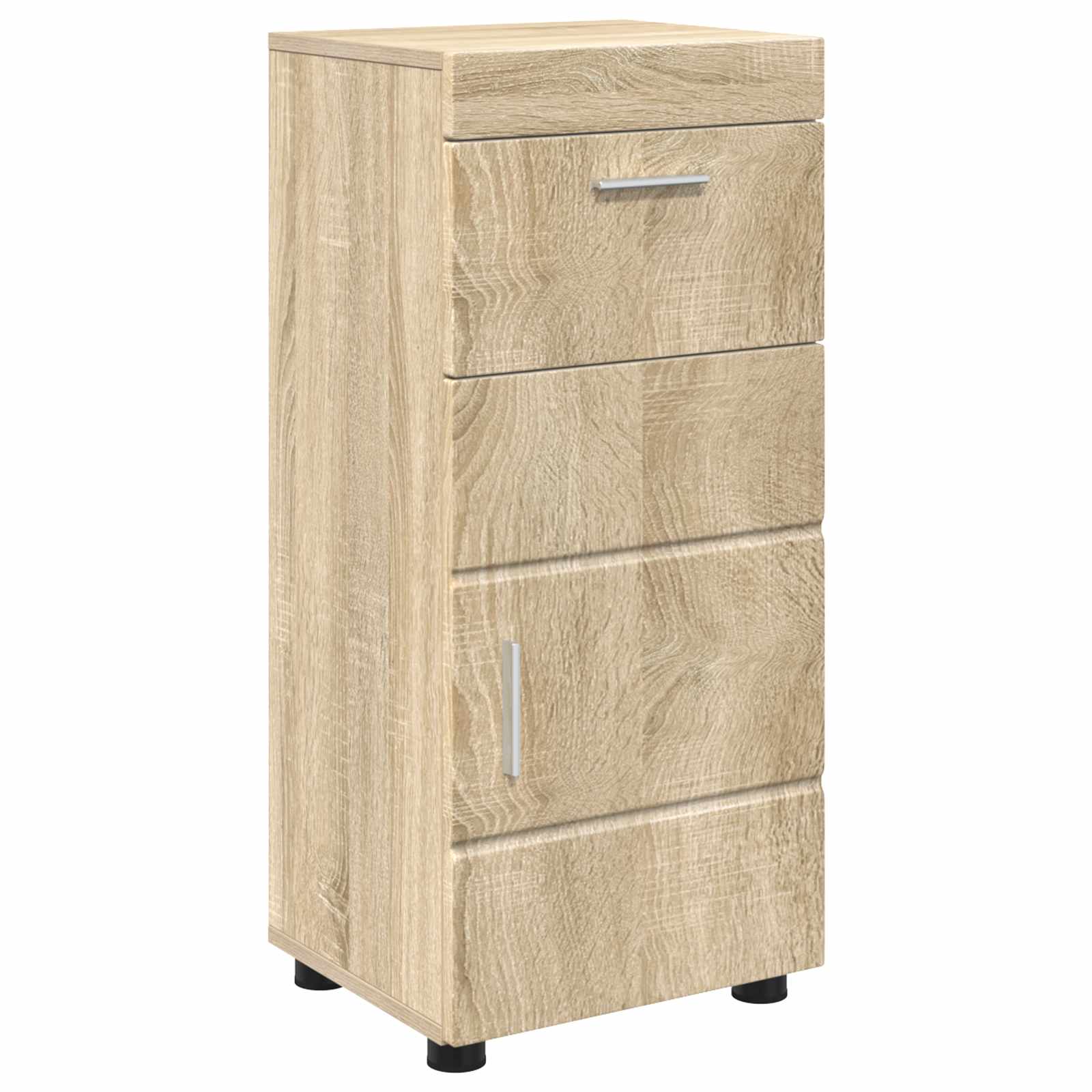 Badkamerkastenset met lade TULUM Sonoma Eiken 37 x 31,5 x 82 cm is nu te koop bij PeponiXL, paradijselijk wonen!