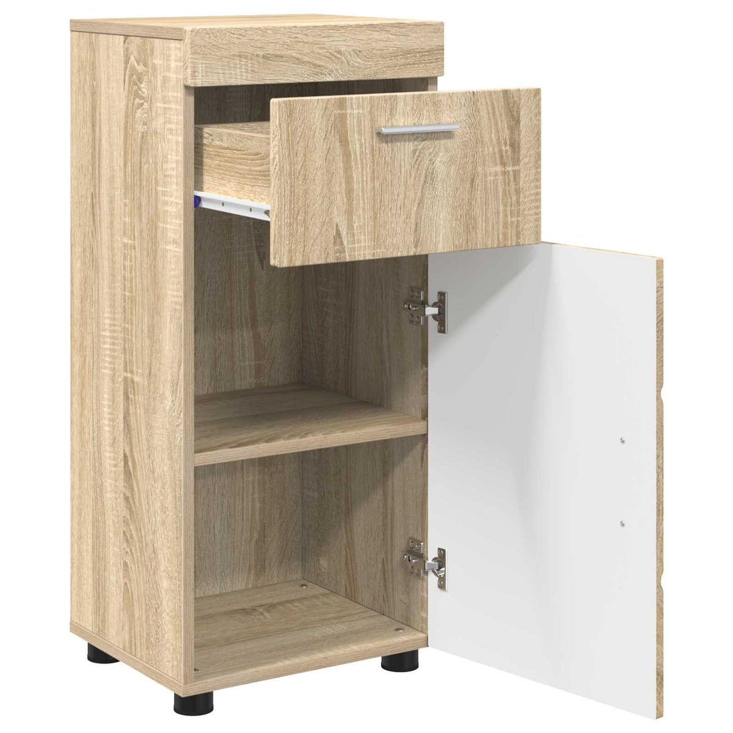 Badkamerkastenset met lade TULUM Sonoma Eiken 37 x 31,5 x 82 cm is nu te koop bij PeponiXL, paradijselijk wonen!