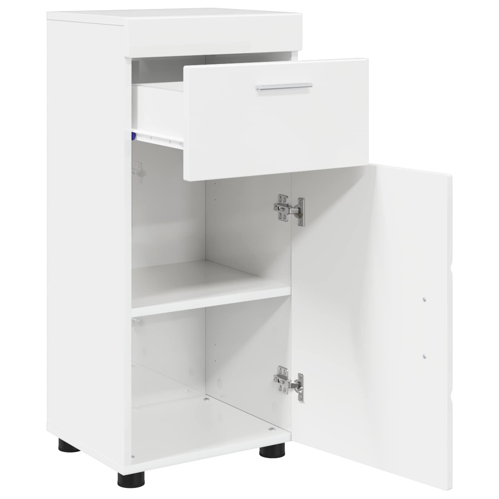 Badkamerkastenset TULUM Hoogglans wit 37 x 31,5 x 82 cm is nu te koop bij PeponiXL, paradijselijk wonen!