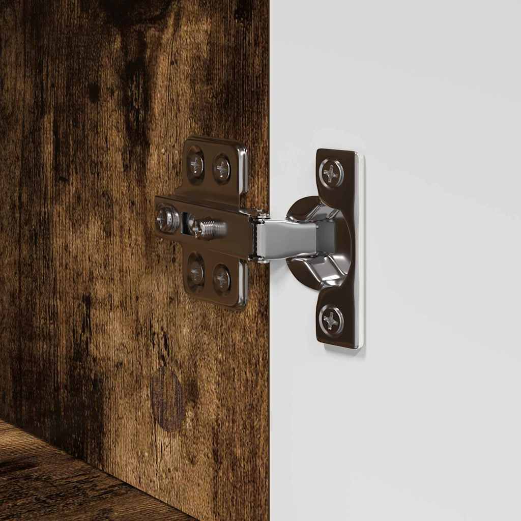 Badkamerkastenset TULUM Gerookt eiken 37 x 31,5 x 82 cm is nu te koop bij PeponiXL, paradijselijk wonen!