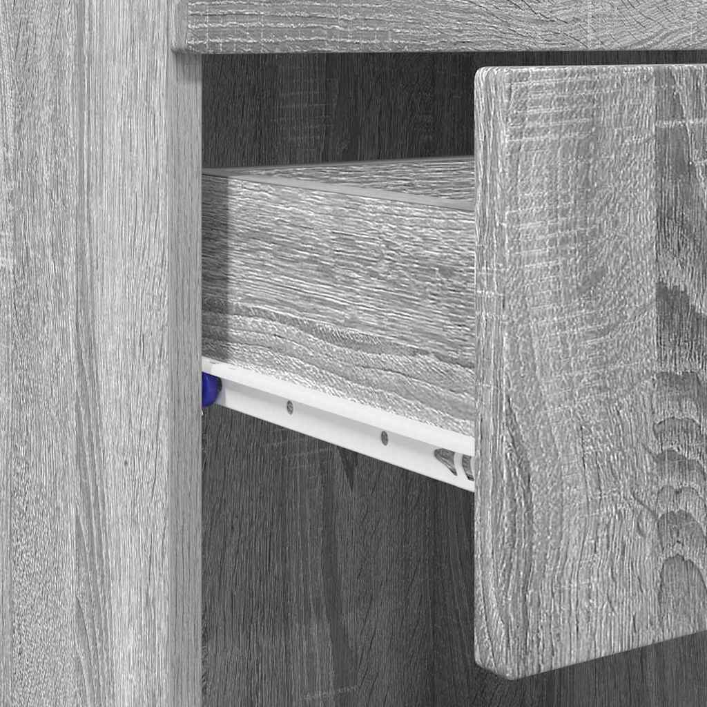 Badkamerkastenset met lade TULUM Grijs Sonoma 37 x 31,5 x 82 cm is nu te koop bij PeponiXL, paradijselijk wonen!