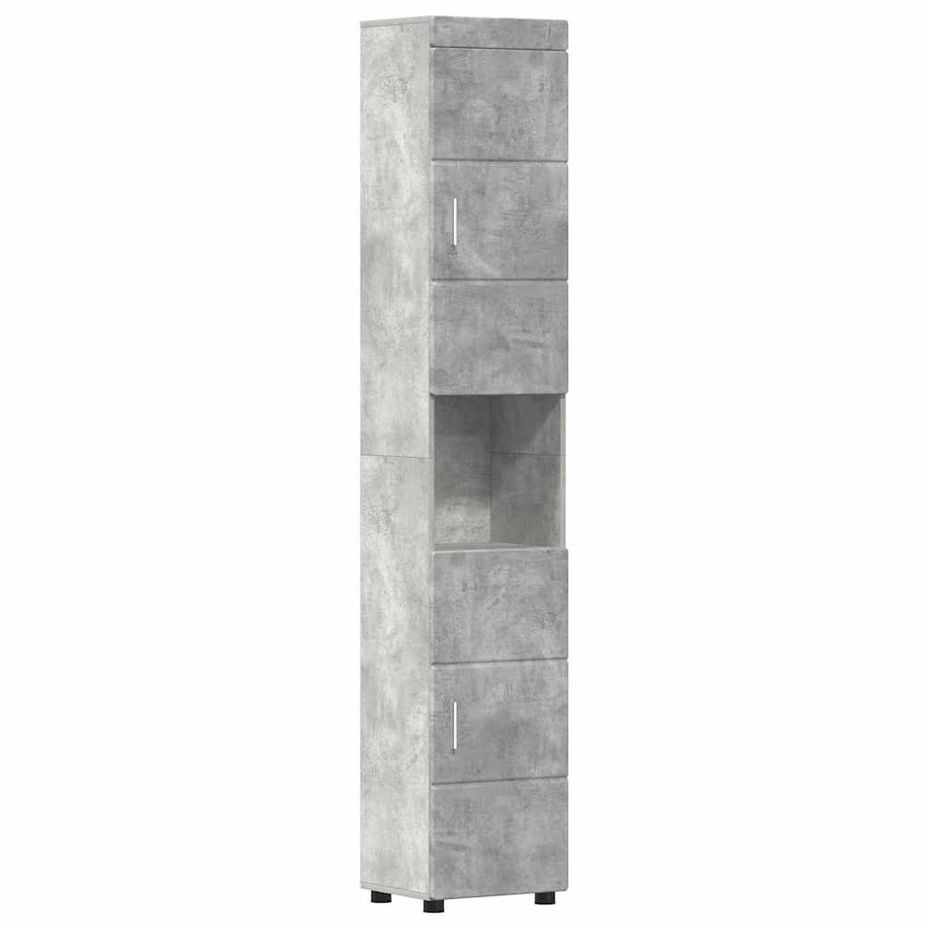 Badkamerkastenset TULUM Beton Grijs 37 x 31,5 x 203 cm is nu te koop bij PeponiXL, paradijselijk wonen!