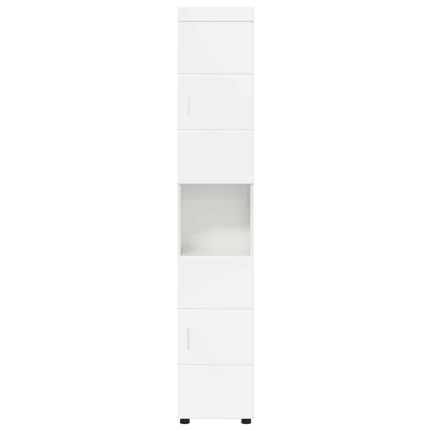 Badkamerkastenset TULUM Hoogglans wit 37 x 31,5 x 203 cm is nu te koop bij PeponiXL, paradijselijk wonen!