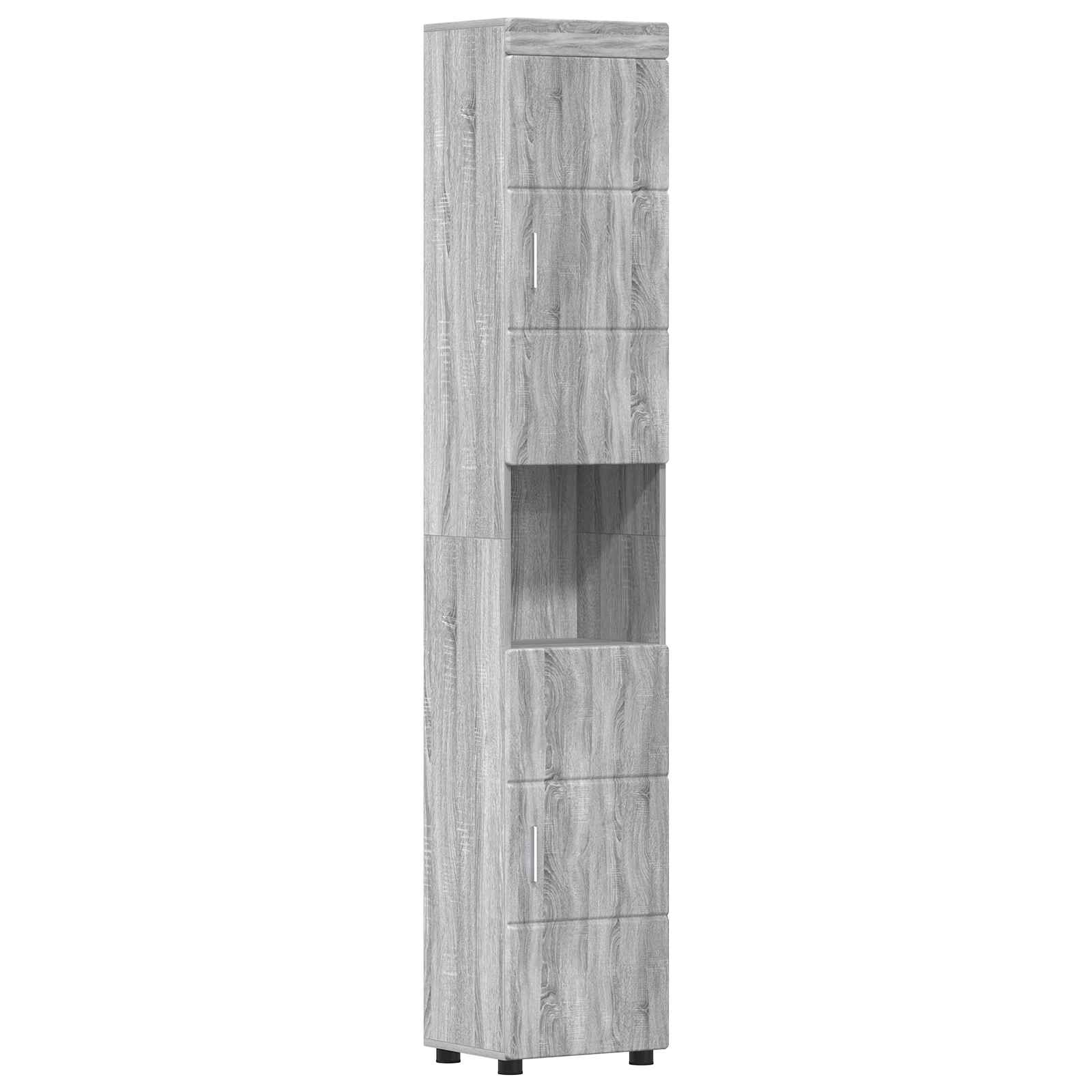 Badkamerkastenset TULUM Grijs Sonoma 37 x 31,5 x 203 cm is nu te koop bij PeponiXL, paradijselijk wonen!