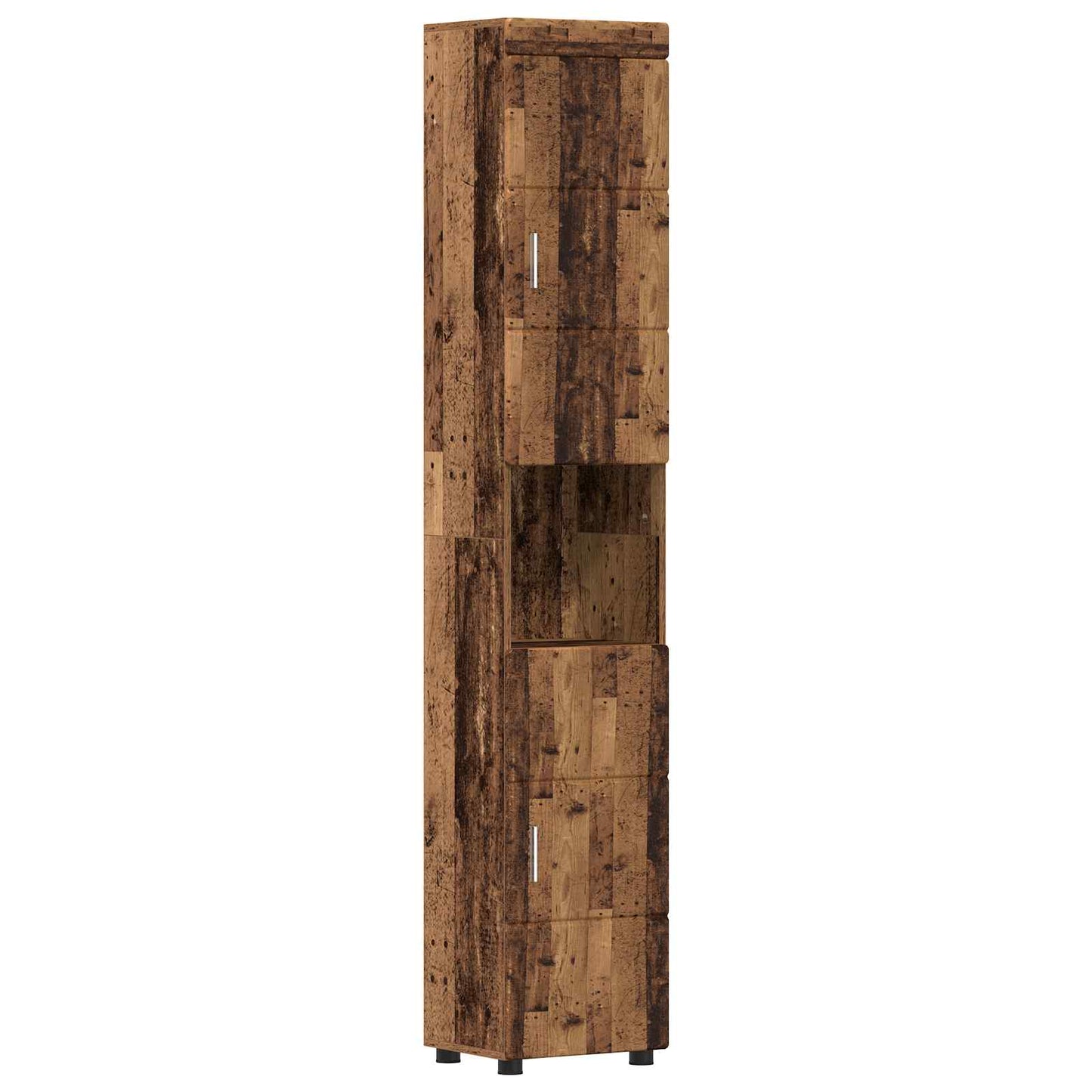 Badkamerkastenset TULUM Oudhout 37 x 31,5 x 203 cm Bewerkt hout is nu te koop bij PeponiXL, paradijselijk wonen!