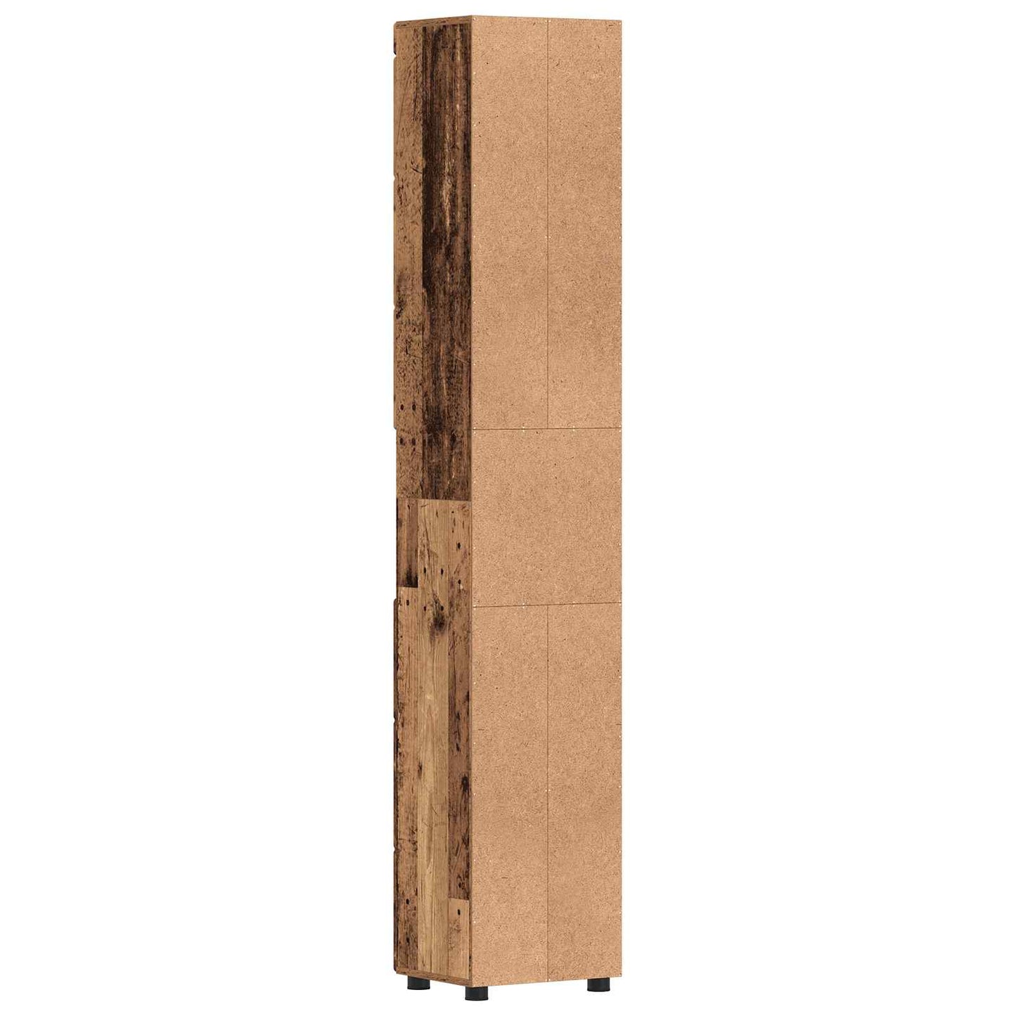 Badkamerkastenset TULUM Oudhout 37 x 31,5 x 203 cm Bewerkt hout is nu te koop bij PeponiXL, paradijselijk wonen!