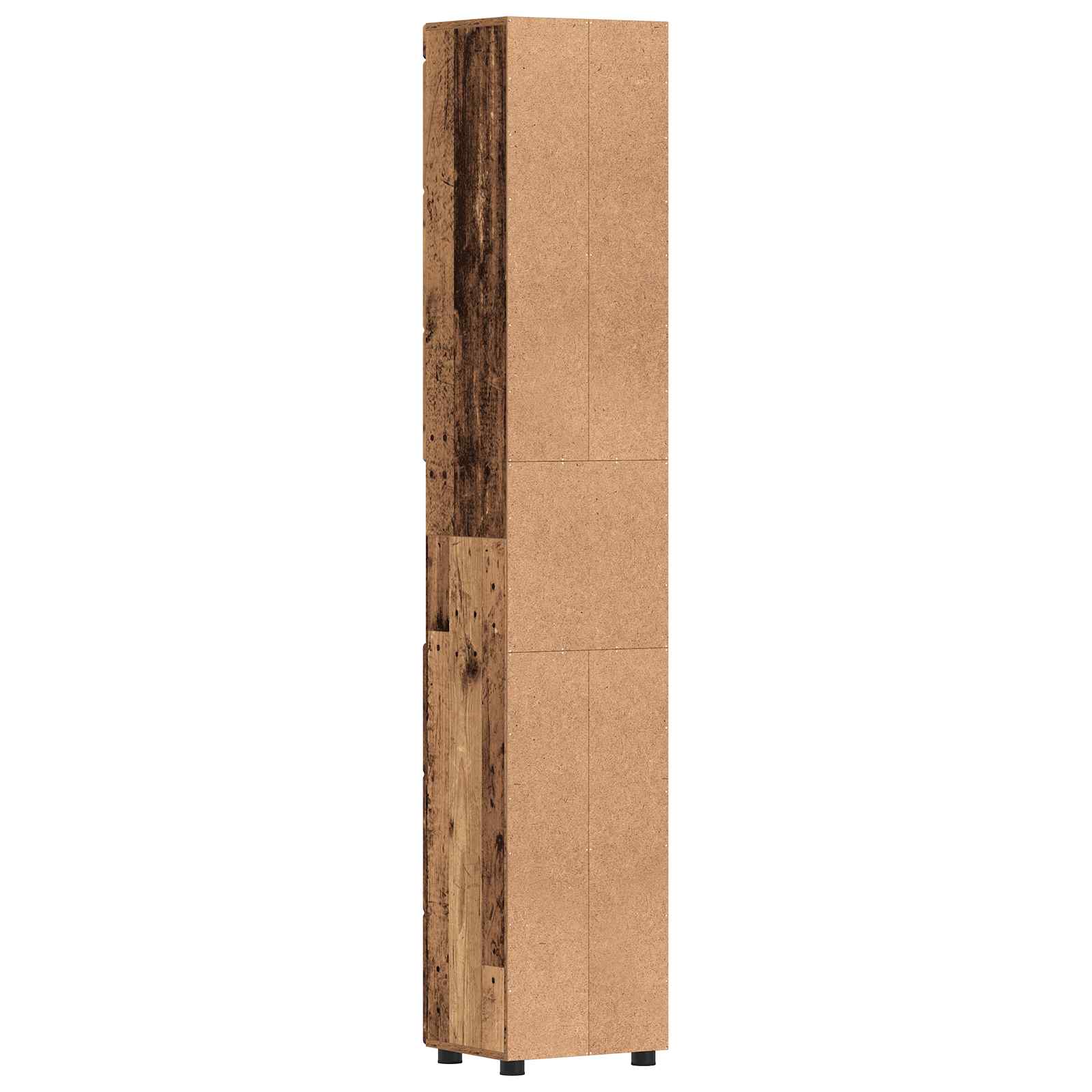 Badkamerkastenset TULUM Oudhout 37 x 31,5 x 203 cm Bewerkt hout is nu te koop bij PeponiXL, paradijselijk wonen!