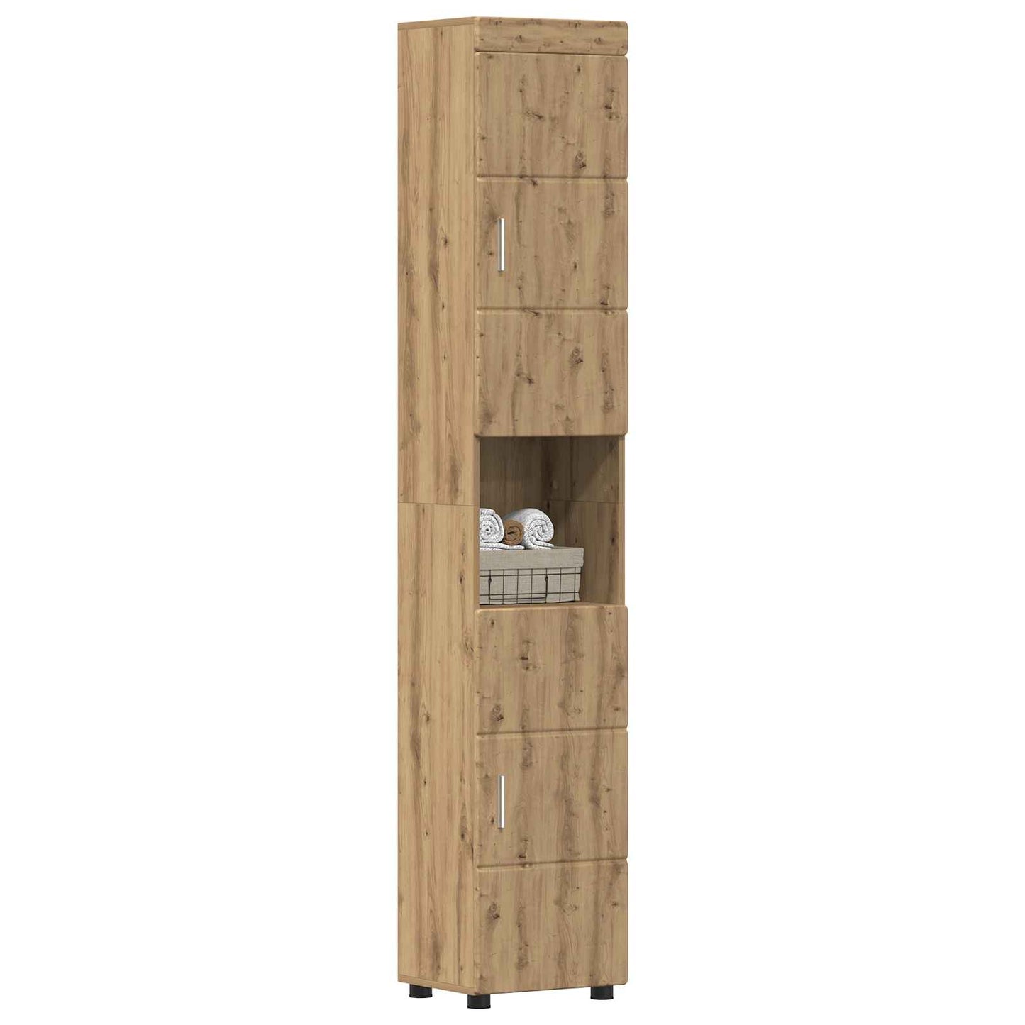 Badkamerkastenset TULUM Artisan Eiken 37 x 31,5 x 203 cm is nu te koop bij PeponiXL, paradijselijk wonen!