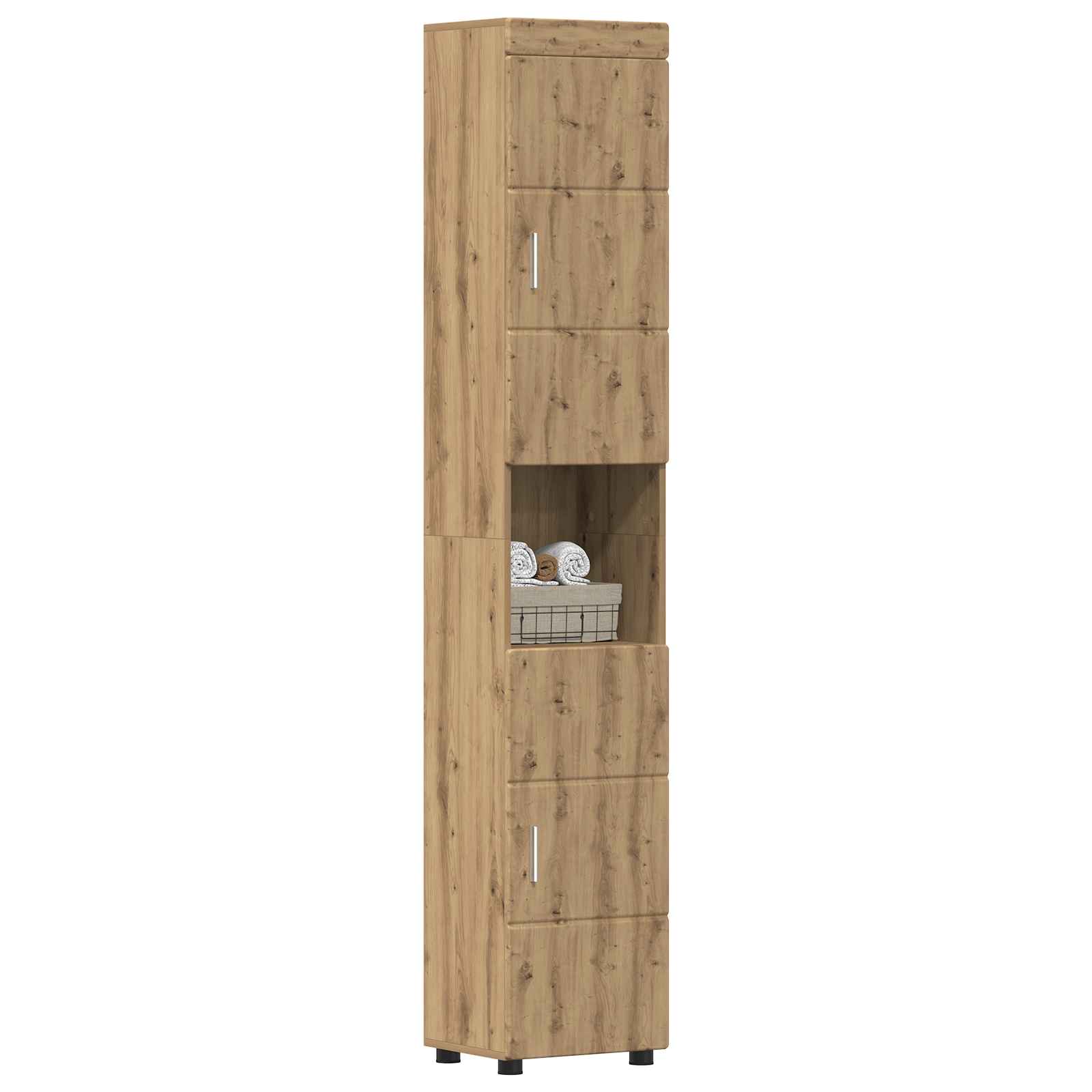 Badkamerkastenset TULUM Artisan Eiken 37 x 31,5 x 203 cm is nu te koop bij PeponiXL, paradijselijk wonen!