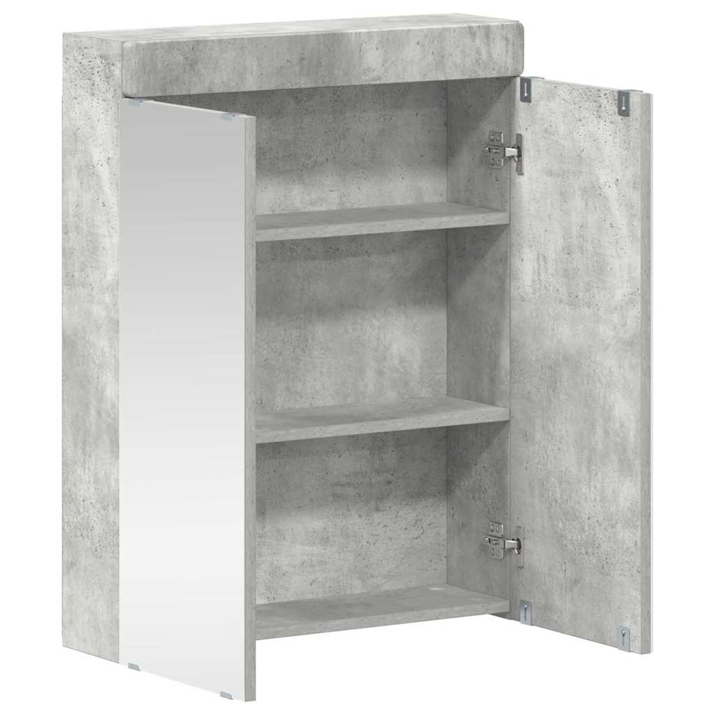 Badkamer spiegelkast TULUM Beton Grijs 60 x 16,5 x 78 cm is nu te koop bij PeponiXL, paradijselijk wonen!