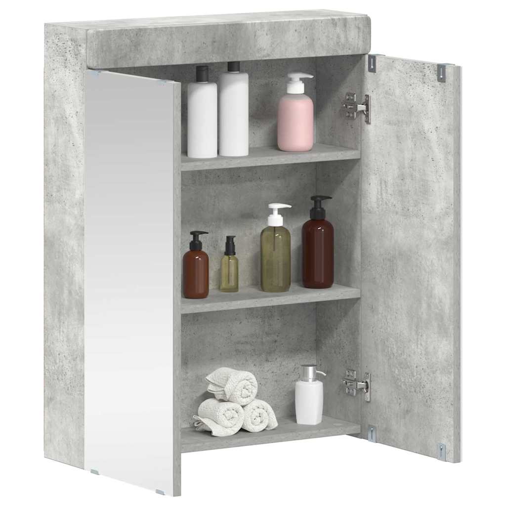 Badkamer spiegelkast TULUM Beton Grijs 60 x 16,5 x 78 cm is nu te koop bij PeponiXL, paradijselijk wonen!