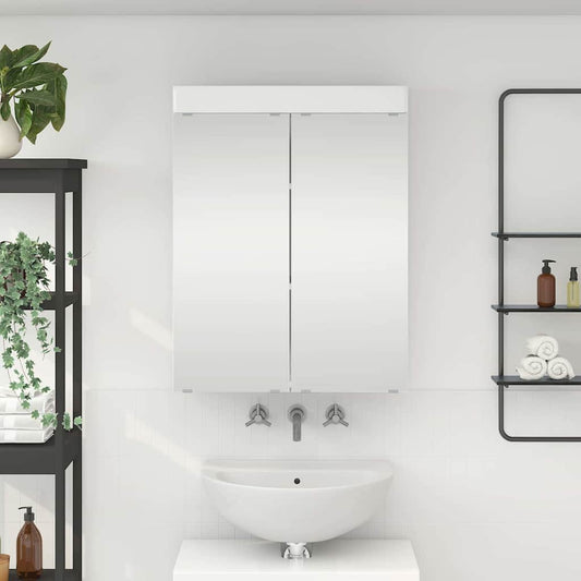 Badkamer spiegelkast TULUM Hoogglans wit 60 x 16,5 x 78 cm is nu te koop bij PeponiXL, paradijselijk wonen!
