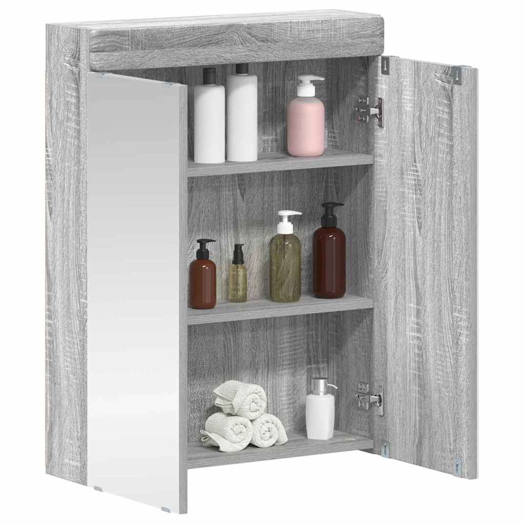 Badkamer spiegelkast TULUM Grijs Sonoma 60 x 16,5 x 78 cm is nu te koop bij PeponiXL, paradijselijk wonen!