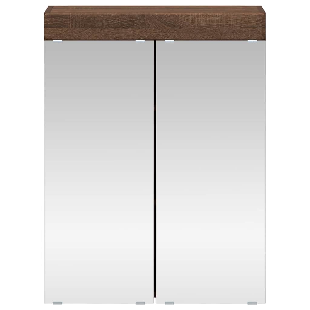 Badkamer spiegelkast TULUM Bruin Eiken 60 x 16,5 x 78 cm is nu te koop bij PeponiXL, paradijselijk wonen!